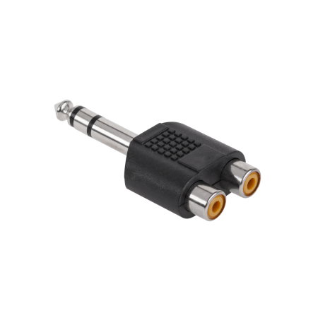 Adapter 2 x RCA F - Jack 6,3mm M