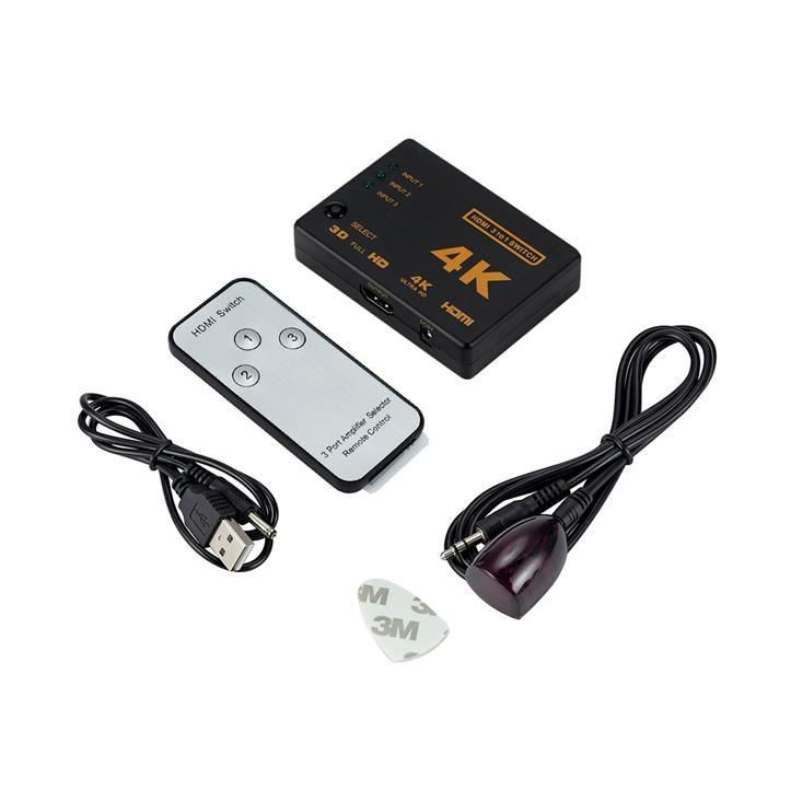 Switch HDMI 4K z pilotem