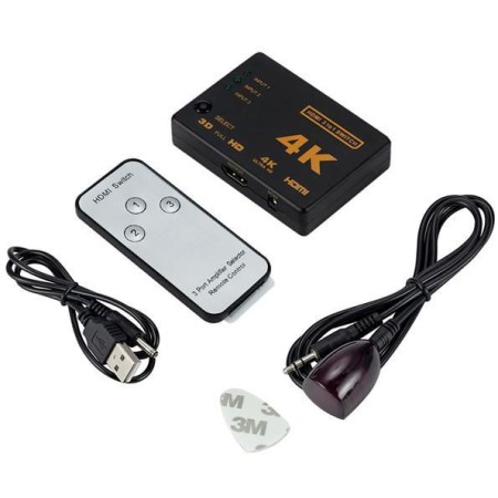Switch HDMI 4K z pilotem