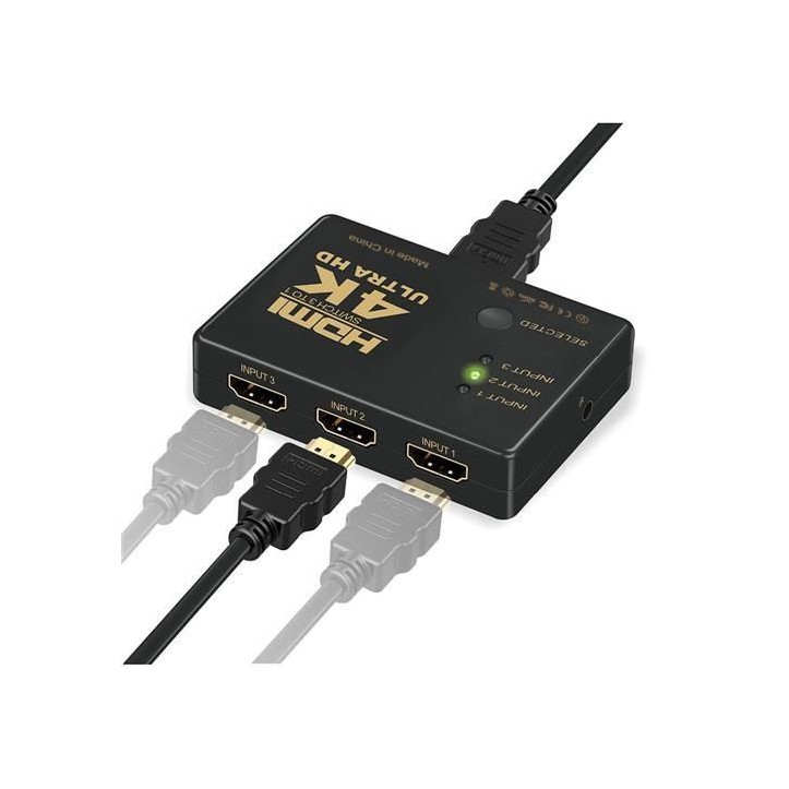Switch HDMI 4K z pilotem