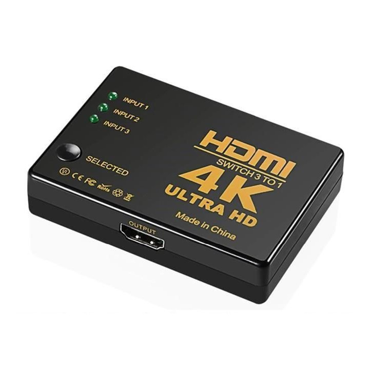 Switch HDMI 4K z pilotem