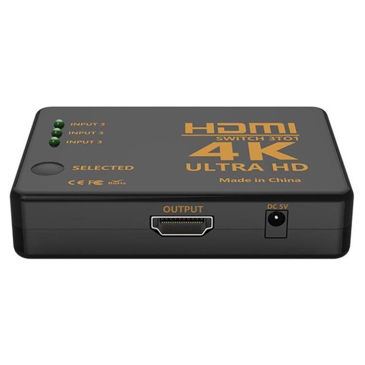 Switch HDMI 4K z pilotem