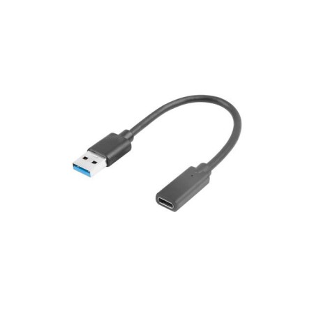 Adapter USB-C 3.1- USB-A na kablu 15cm czarny Lanberg