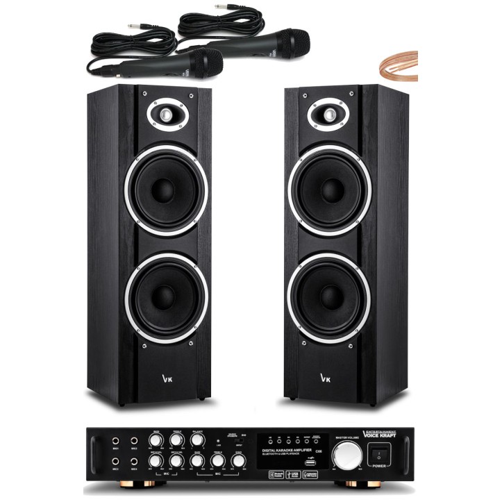 Zestaw stereo karaoke z USB Bluetooth