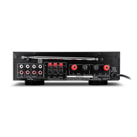 Nagłośnienie Zestaw Stereo Kolumny Wzmacniacz BT USB SD + pilot