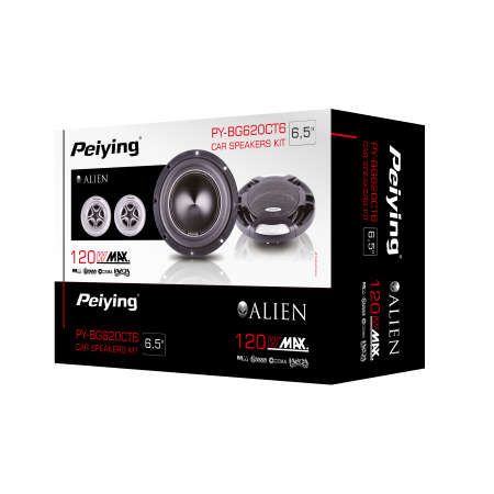 Zestaw głośników odseparowanych 16,5cm Peiying Alien PY-BG620CT6