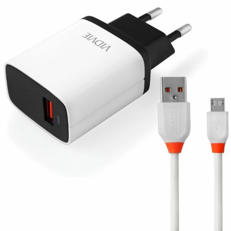 Ładowarka sieciowa VIDVIE PLE215 1.2A 1xUSB + kabel microUSB
