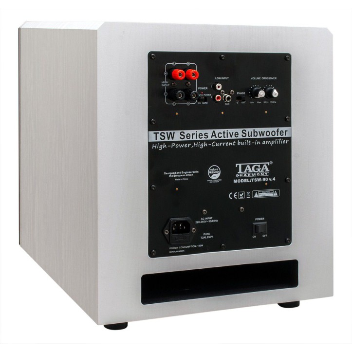 Subwoofer aktywny TAGA HARMONY TSW-90 White