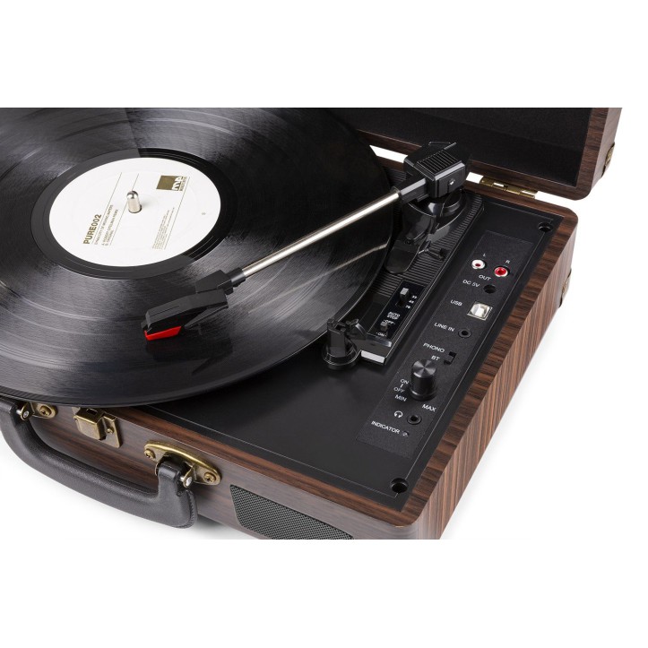 Gramofon Fenton RP115B z USB walizka wersja brąz