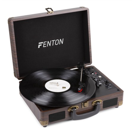 Gramofon Fenton RP115B z USB walizka wersja brąz