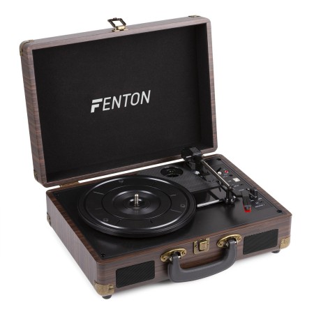 Gramofon Fenton RP115B z USB walizka wersja brąz