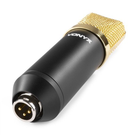 Zestaw Studyjny Mikrofon, statyw, kabel CMS400 złoty