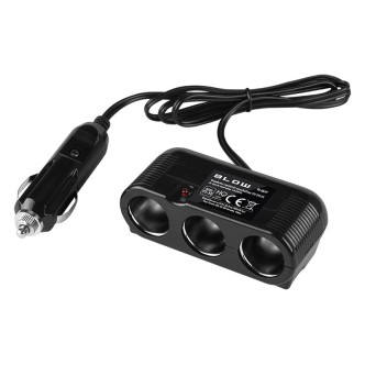 Rozgałęźnik Zapalniczki samochodowej 1xWT/3xGN + kabel CS-32