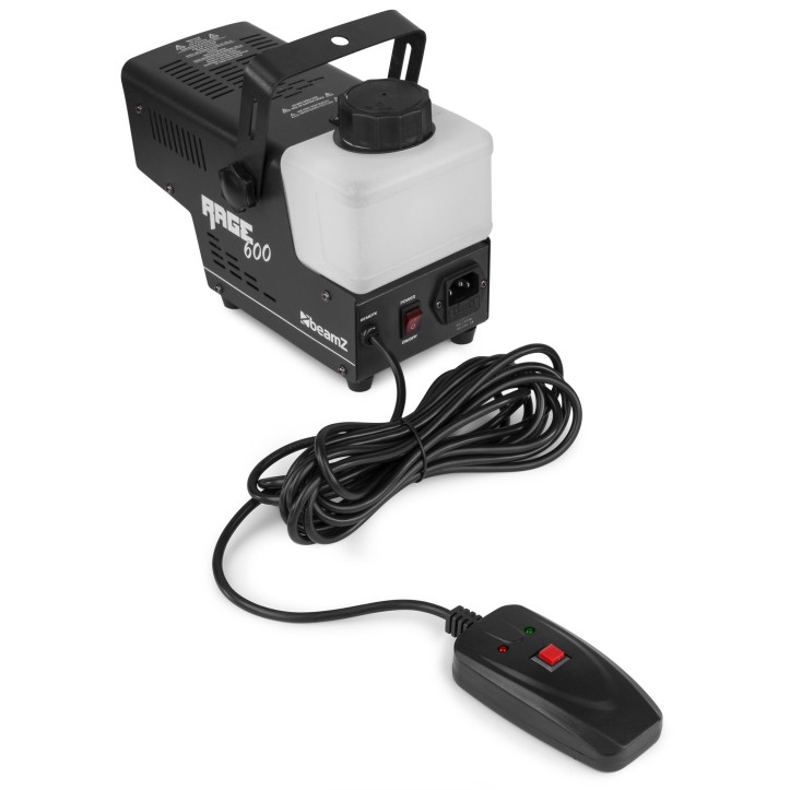 Wytwornica dymu BeamZ Rage 600 + 5 litrowy baniak płynu