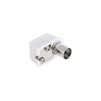 Gniazdo antenowe TV na kabel kątowe małe