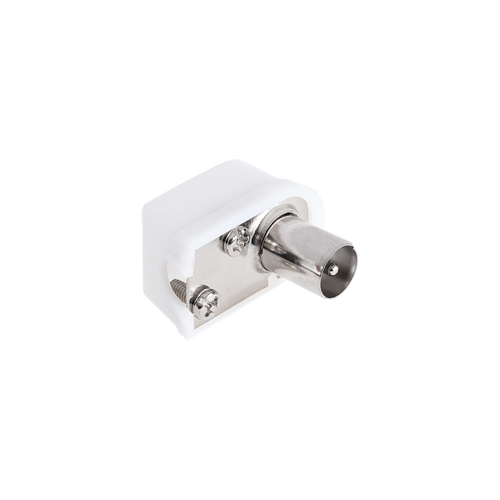 Wtyk anten TV na kabel kątowy mały