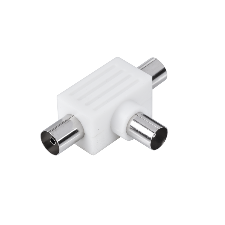 Złącze trójnik indukcyjny wtyk TV - 2x gniazdo TV