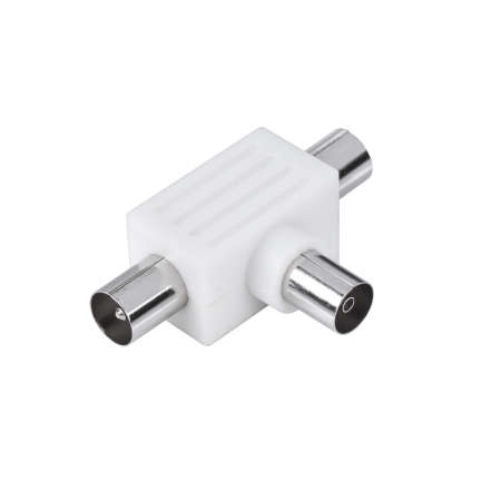 Złącze trójnik indukcyjny 2x wtyk TV - gniazdo TV