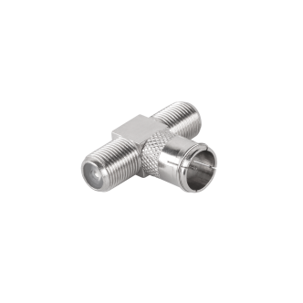 Złącze trójnik F wtyk - 2x gniazdo