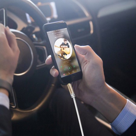 Dudao kątowy kabel przewód AUX mini jack 3.5mm 1m