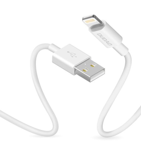 Dudao przewód kabel USB / Lightning 3A 1m biały