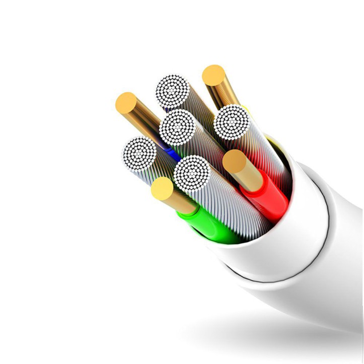Dudao przewód kabel USB / Lightning 3A 1m biały