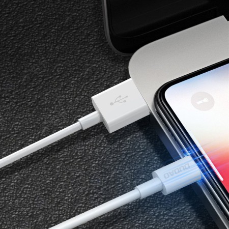 Dudao przewód kabel USB / Lightning 3A 1m biały