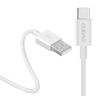 Dudao przewód kabel USB / USB Typ C 3A 1m biały