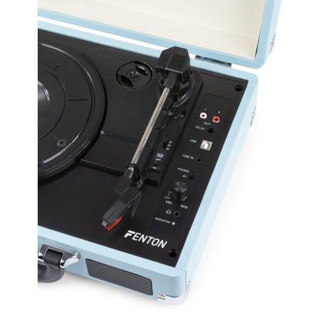 Gramofon Fenton RP115B z USB walizka wersja miętowa