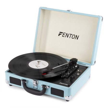 Gramofon Fenton RP115B z USB walizka wersja miętowa