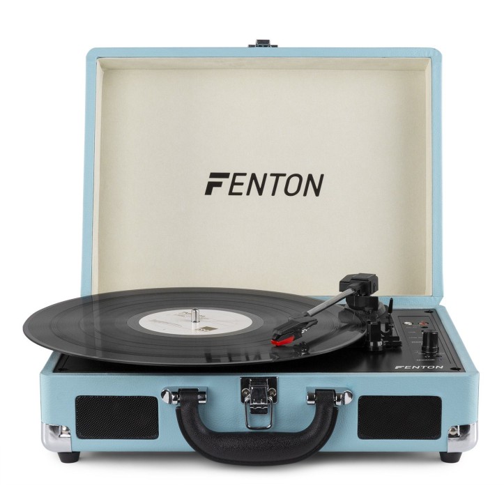 Gramofon Fenton RP115B z USB walizka wersja miętowa