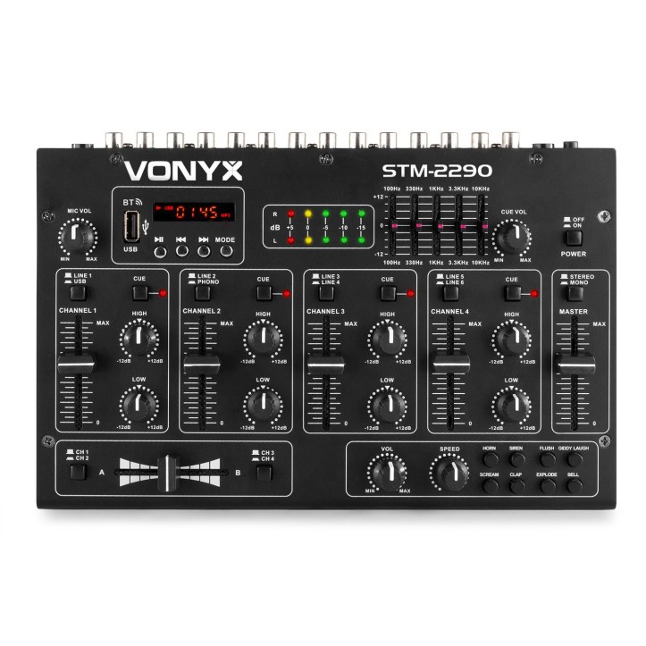 Mikser 4-kanałowy Vonyx STM-2290 z USB MP3 BT