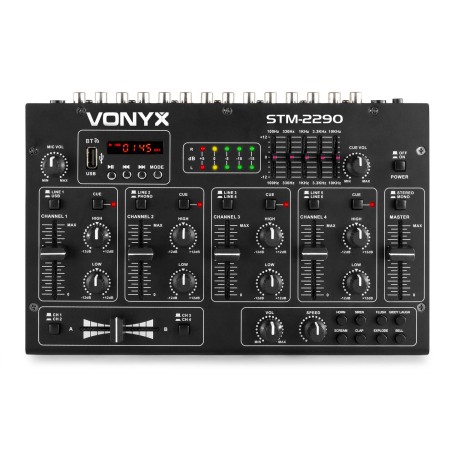 Mikser 4-kanałowy Vonyx STM-2290 z USB MP3 BT