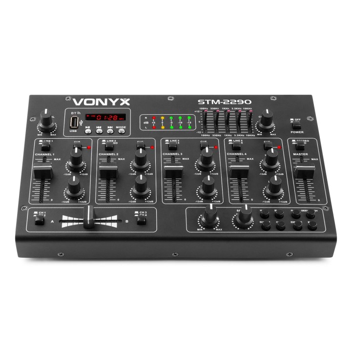 Mikser 4-kanałowy Vonyx STM-2290 z USB MP3 BT