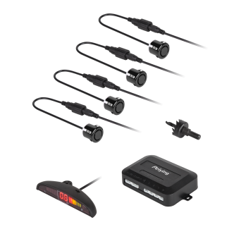 Samochodowe czujniki parkowania z wyświetlaczem (tył) Peiying – czarne