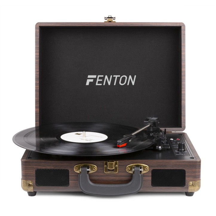 Gramofon Fenton RP115B z USB walizka wersja brązowa