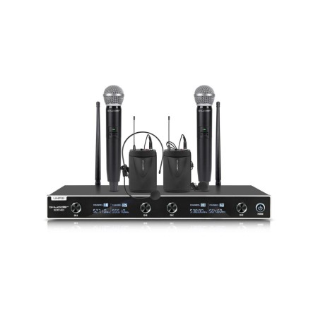 Mikrofony bezprzewodowe Shudder UHF 2głowa+2ręka