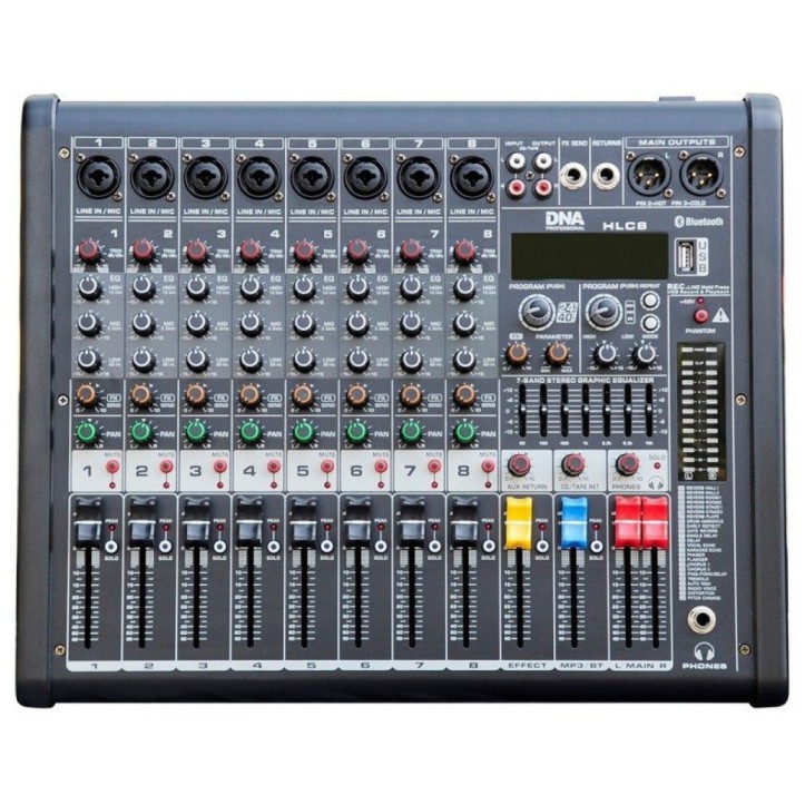 DNA HLC 8 Mikser audio 8 kanałowy z USB Bluetooth