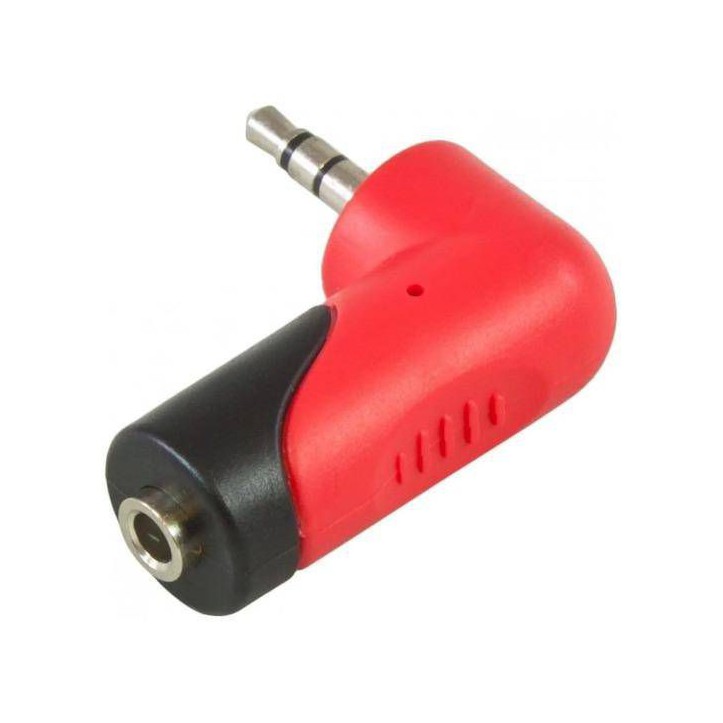 Redukcja przejściówka Wtyk Jack 3.5mm Stereo do Gniazdo Kątowe Jack 3.5mm Stereo