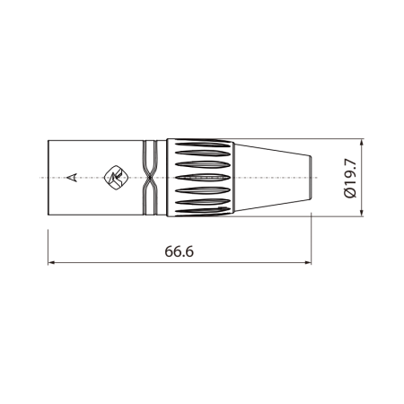 Wtyk typu XLR Roxtone XP3FM (komplet)