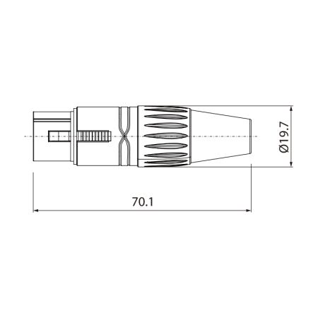 Wtyk typu XLR Roxtone XP3FM (komplet)