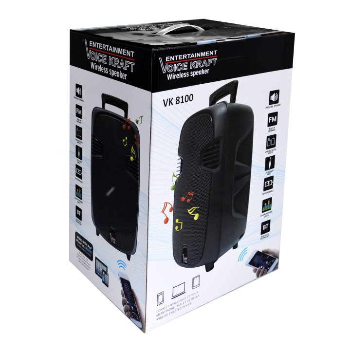 Głośnik Bluetooth USB MP3 radio FM VK 8100