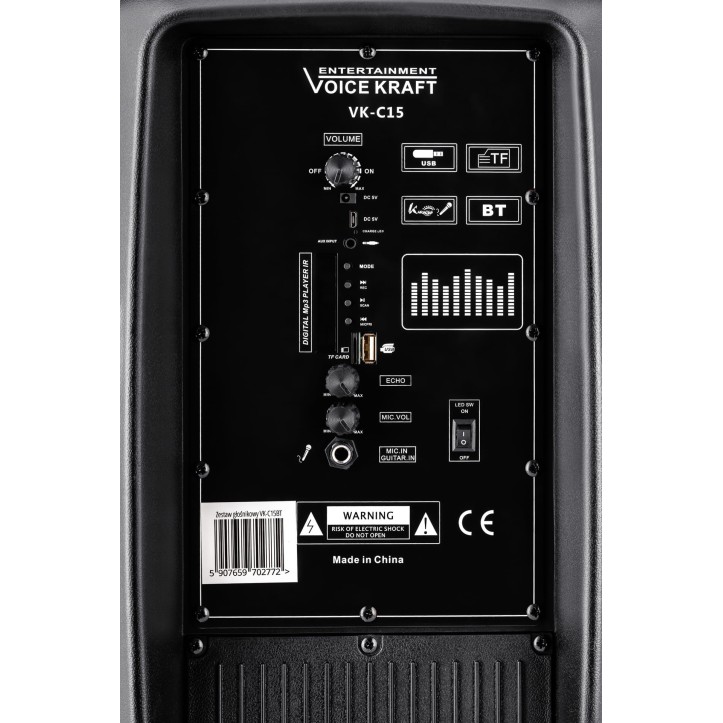 Przenośny Głośnik Bluetooth USB radio FM VK-C15BT