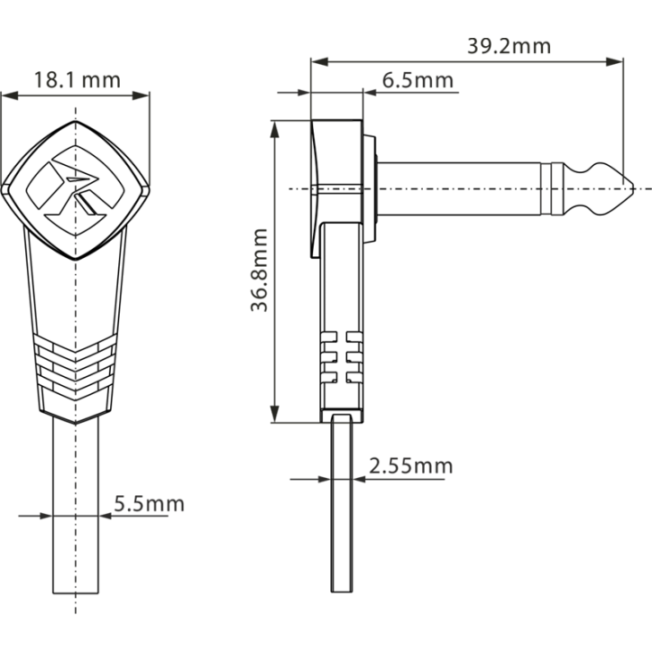 Kabel instrumentalny Roxtone FPJJ100L