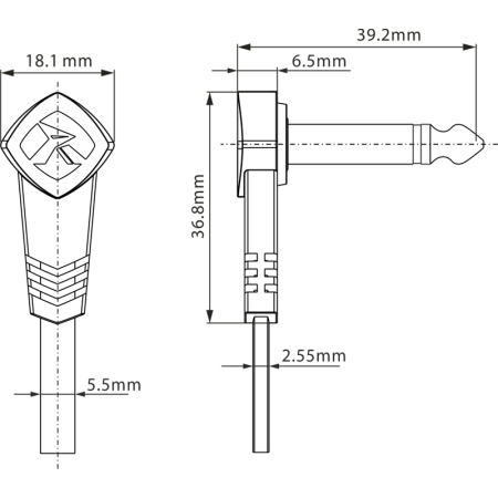 Kabel instrumentalny Roxtone FPJJ100L