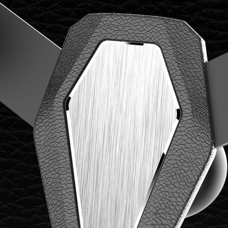 Grawitacyjny uchwyt samochodowy do smartfona na kratkę srebrny