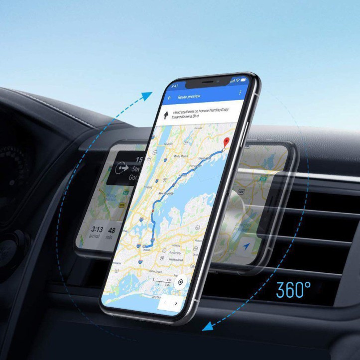 Wozinsky uchwyt magnetyczny do kratki samochodu czarny