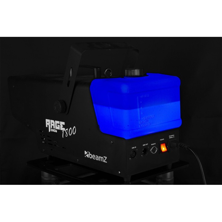 Wytwornica Śniegu BeamZ Rage 1800 Snow + Baniak płynu 5l