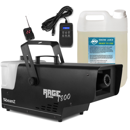 Wytwornica Śniegu BeamZ Rage 1800 Snow + Baniak płynu 5l
