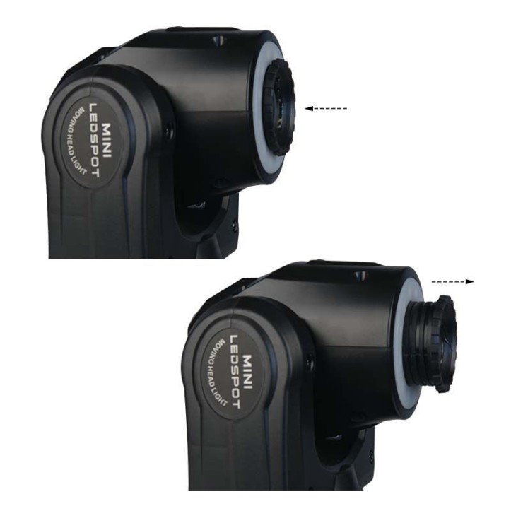 NN 30 SPOT RING przenośna mała głowica ruchoma led